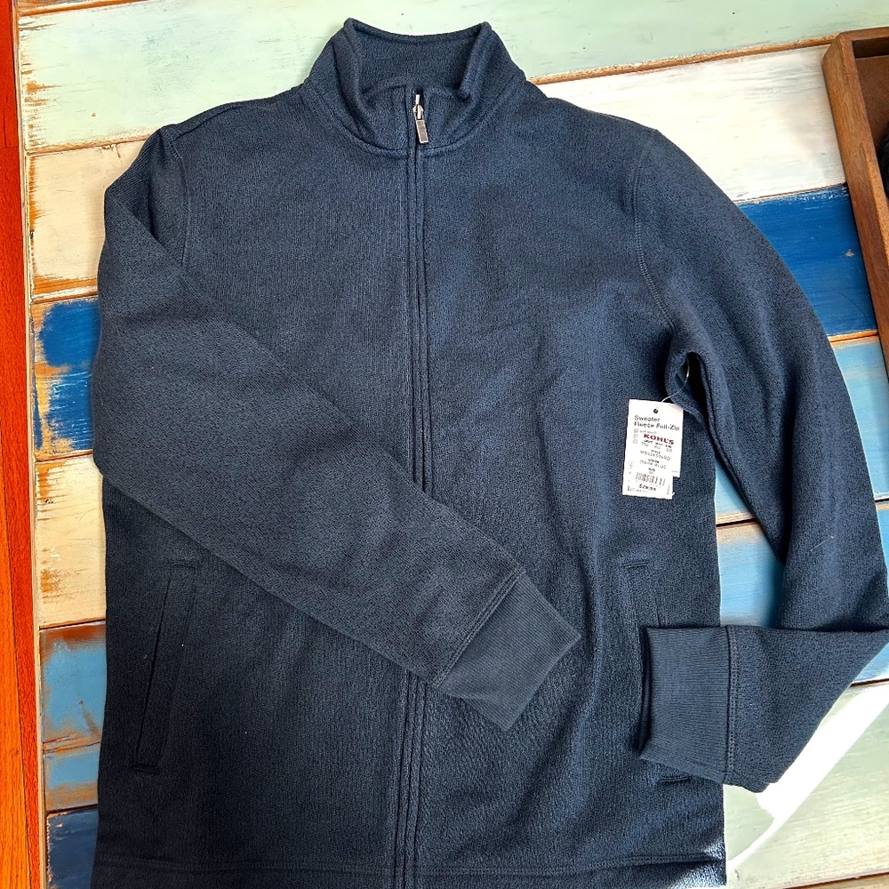 Sonoma Men's Sweater Fleece Full Zipper BNWT